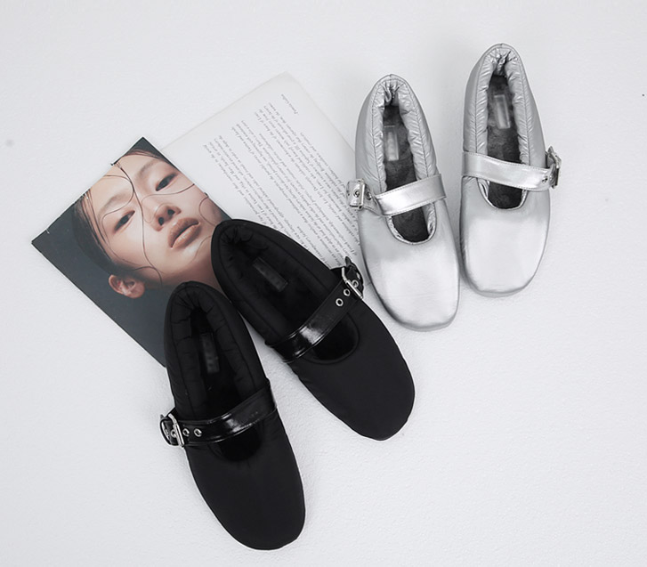 Kabu 羽绒服 平底鞋 鞋