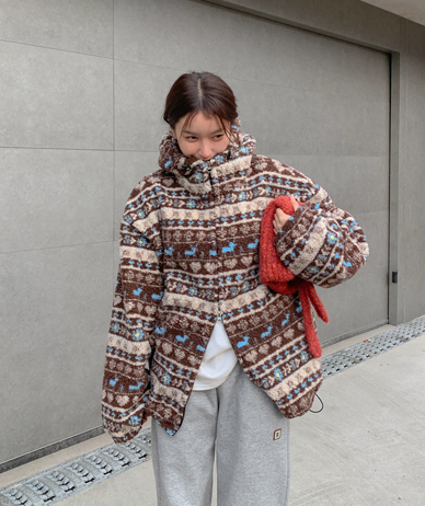 [男女皆宜]鹿形象串翻滚高鹿卫衣手链夹克