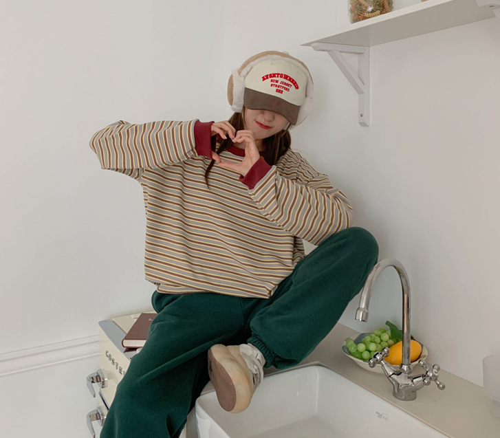 Vero Dangara 配套蜜桃色长袖T恤