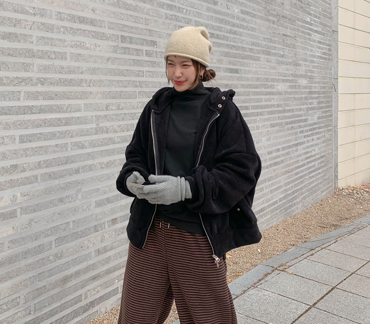 【男女通用】铆钉灯芯绒披肩毛大衣