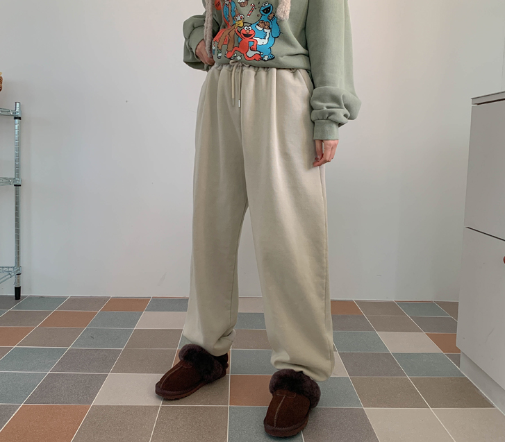 [男女通用] 23 Nayeom 热风抓绒颜料慢跑训练裤