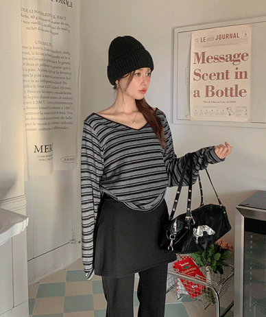 Evan Dangara 同款 V 领绗缝上衣