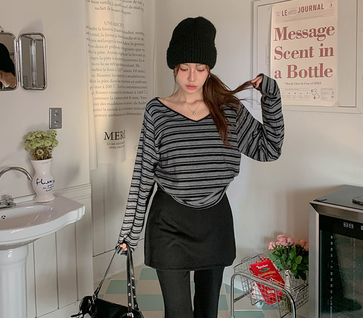 Evan Dangara 同款 V 领绗缝上衣