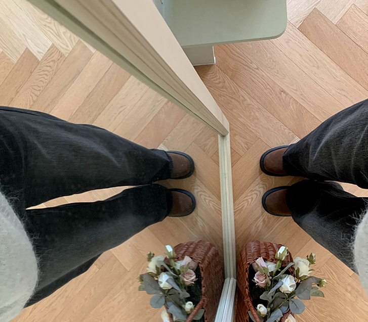 浆果暖色卡森半牛仔阔腿裤（短款/基本款/长款）