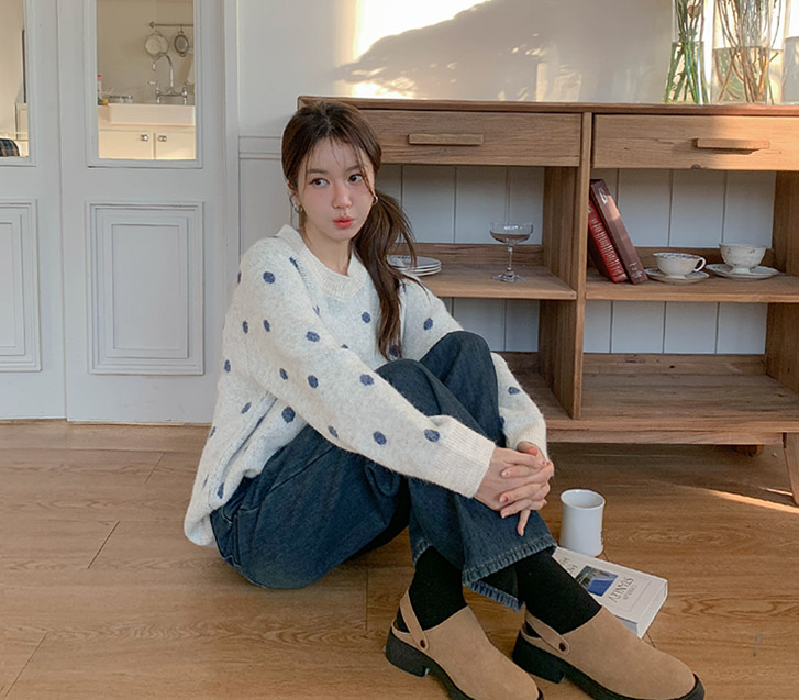 Shubi 圆点针织衫