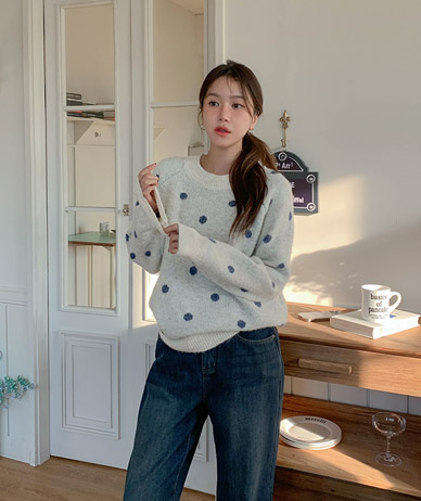 Shubi 圆点针织衫