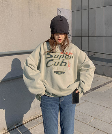 【男女通用】东京 Na-Yeom 加绒 颜料长袖运动服