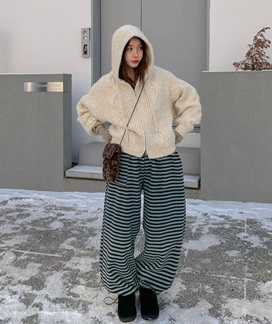 Dopai 麻花型针织衫卫衣手链夹克