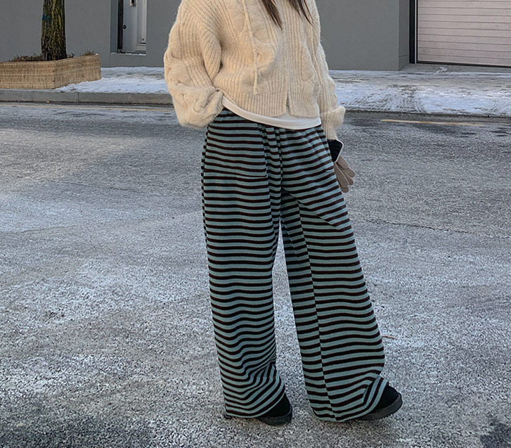 Dangara 抓绒串双层宽裤