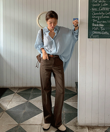 Rocks 棉质菠萝宽裤