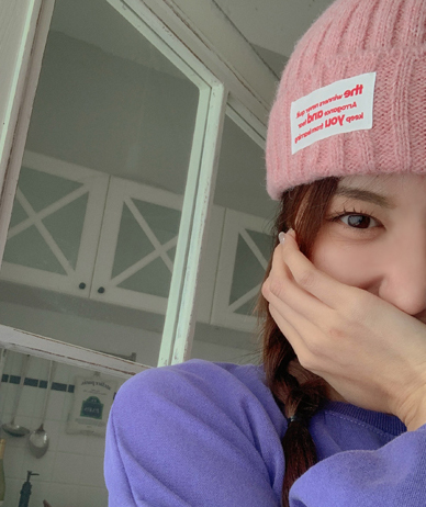 羊皮和补丁针织帽