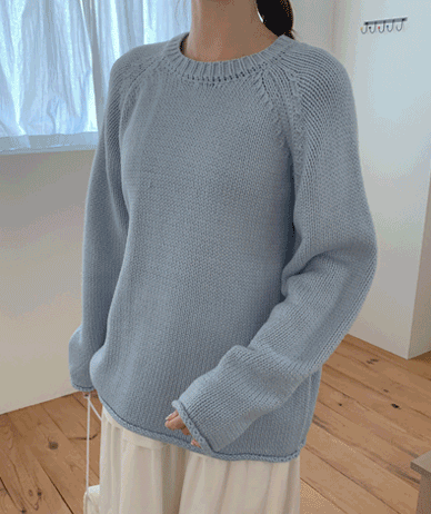 Mono Button Balaclava Roller 针织衫套装