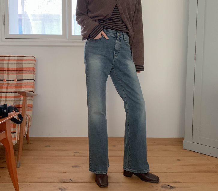 Ketsu 牛色松色喇叭裤