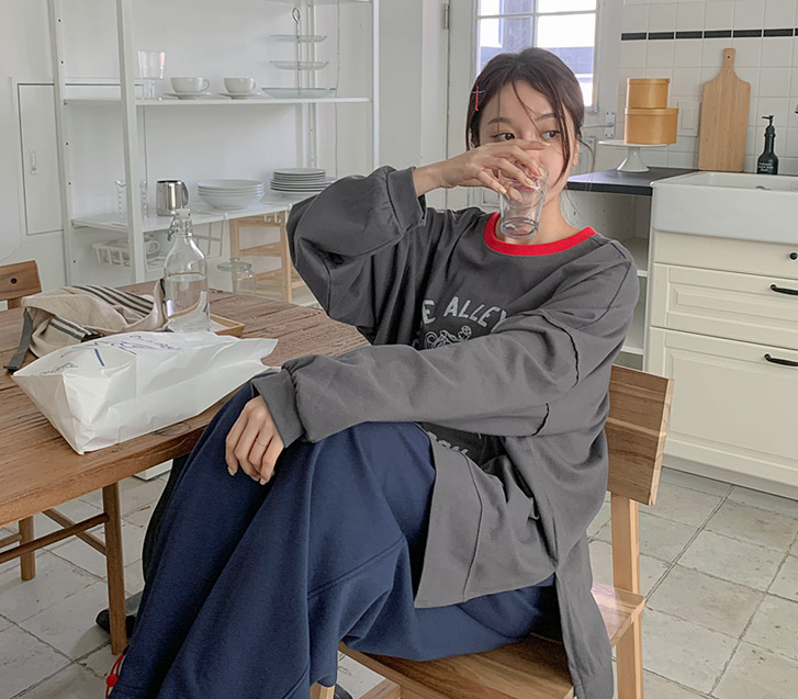 骑士皮夹克印花开衩长袍