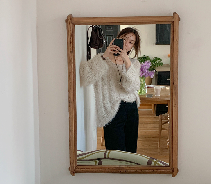 Blizz 松针 U 领刺绣衬衫