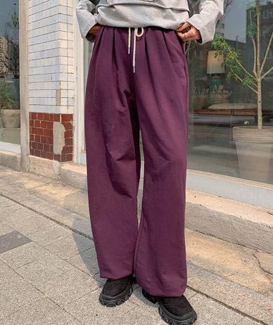 Dua 细褶宽幅训练裤