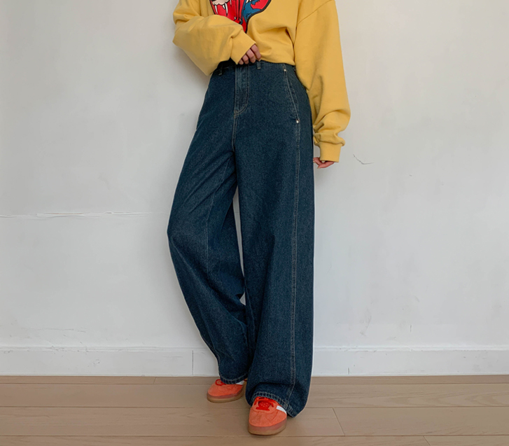 Fleet 弧形切牛里脊宽裤（短款/基本款/长款）