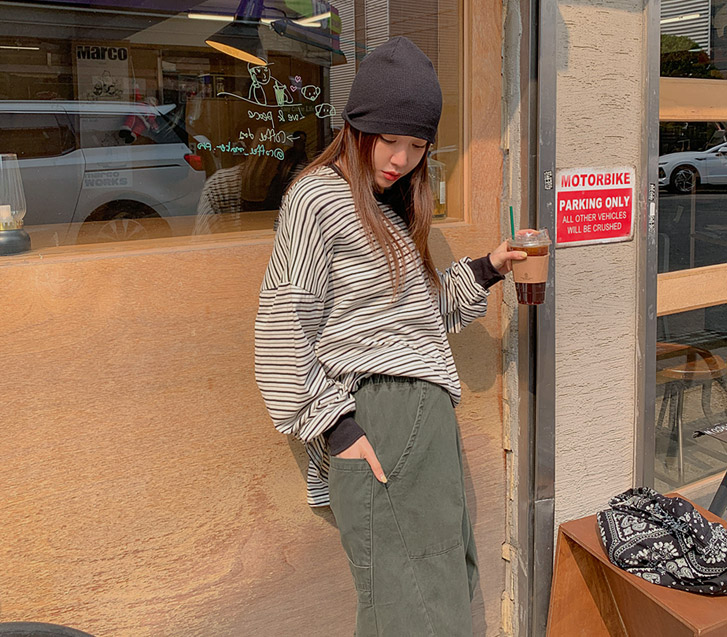 Sola Dangara 宽松款长袖长T恤衫