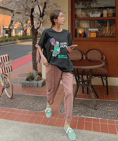 Batz 松木罗缎排气裤