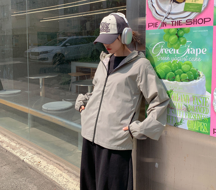 【男女通用】配色尼龙防风外套