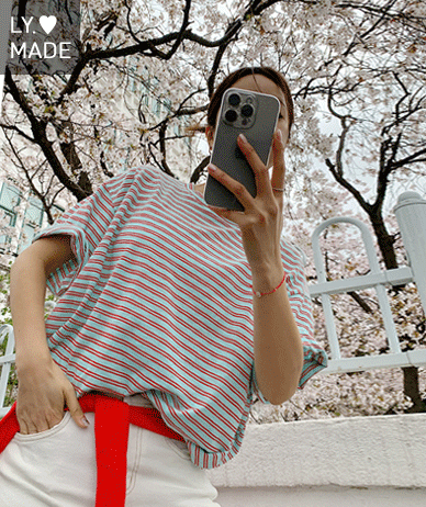 霍莉多色条纹衬衫