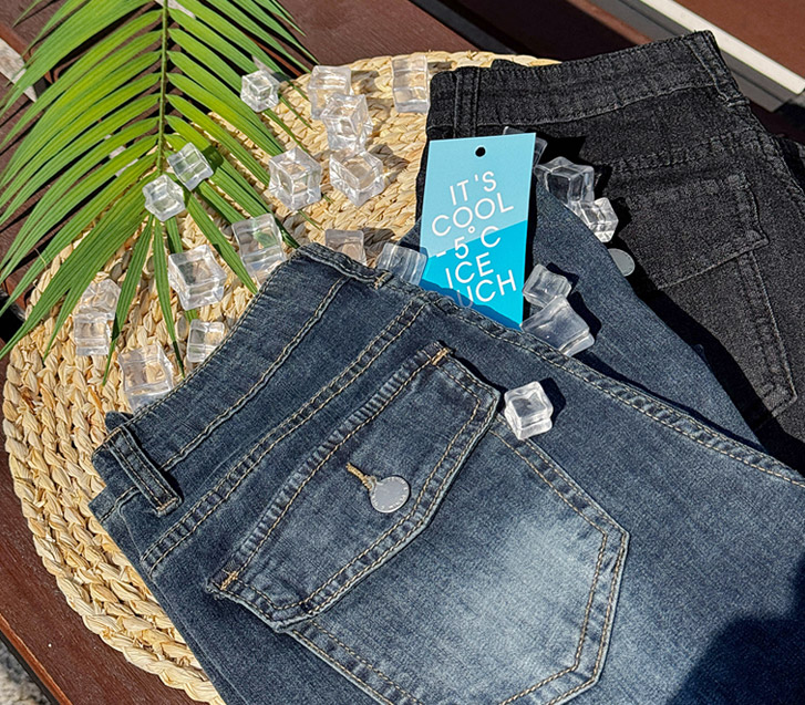 Mook翻盖口袋酷炫牛肉紧身腰带喇叭裤（短款/基本款/长款）