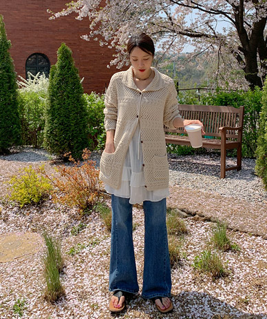 Nero 领长款开衫