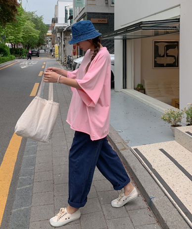 Vero 插肩 Deci 短袖 T 恤衫