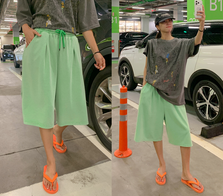 Oken Pigment Cut Bermuda Shorts