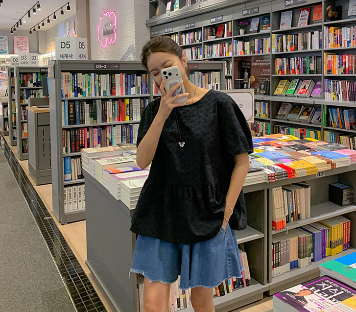 婴儿蓬蓬裙褶皱短袖女衫