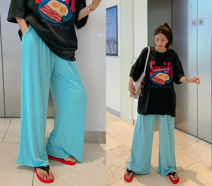 Vicky 紧身阔腿裤